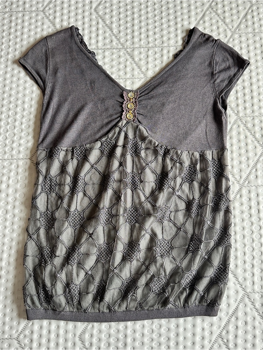 Vintage gray blouse